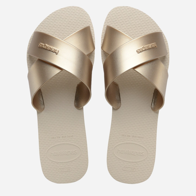 Жіночі шльопанці Havaianas 4148866.0121 39-40 (37-38BR) Бежеві (7909989527917) - зображення 5