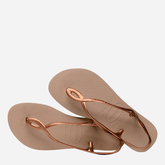 Sandały damskie japonki Havaianas 4129697.5282 43-44 (41-42BR) Różowe złoto (7891224099191) - obraz 5