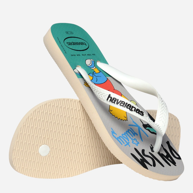Klapki japonki męskie basenowe Havaianas 4137889.0121 45-46 (43-44BR) Beżowe (7909989480045) - obraz 6
