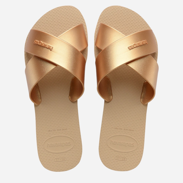 Жіночі шльопанці Havaianas 4148866.0570 39-40 (37-38BR) Золотисті (7909989527962) - зображення 7