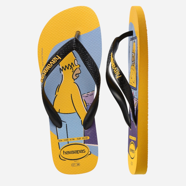 Чоловічі в'єтнамки для пляжу Havaianas 4137889.1740 45-46 (43-44BR) Жовті (7909989480090) - зображення 4