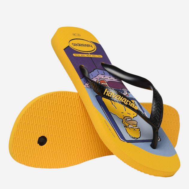 Klapki japonki męskie basenowe Havaianas 4137889.1740 43-44 (41-42BR) Żółte (7909989480083) - obraz 6