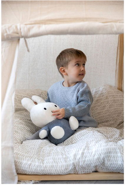 Maskotka Miffy Fluffy Cuddle 35 cm Blue 2012024 (8713291669192) - obraz 4