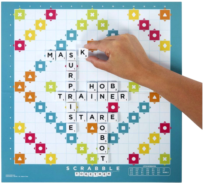 Gra planszowa Mattel Scrabble Original 2014315 (0194735239399) - obraz 9