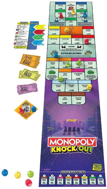 Настільна гра Hasbro Monopoly Knockout 2014720 (5010996217936) - зображення 4