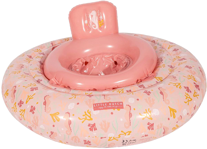 Колесо для купання Little Dutch Ocean Dreams Babyfloat рожеве 2012846 (8712051132266) - зображення 4