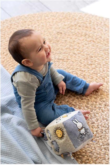 Kostka sensoryczna Miffy Fluffy Cubic Green NIJN927 (8713291669277) - obraz 6