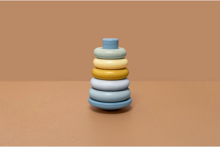 Piramidka Little Dutch Stacking Rings Niebieska 2007771 (8712051096810) - obraz 5