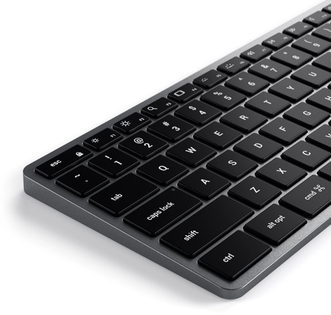 Клавіатура Satechi X3 Slim Mechanical Backlit Bluetooth Keyboard Dark UA (ST-BTSX3M) - зображення 2