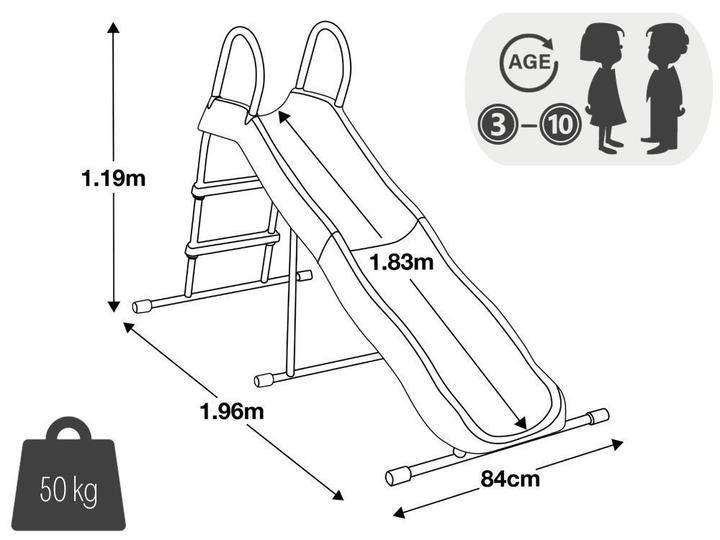 Zjeżdżalnia dla dzieci ogrodowa Intex 183 cm 44106 (6941057426501) - obraz 5