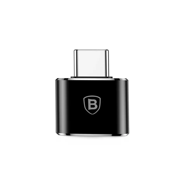 Переходник OTG Baseus USB Female To Type-C Male Adapter Converter Black (CATOTG-01) - Фото 2 Переходник OTG Baseus USB Female To Type-C Male Adapter Converter Black (CATOTG-01) - изображение 2