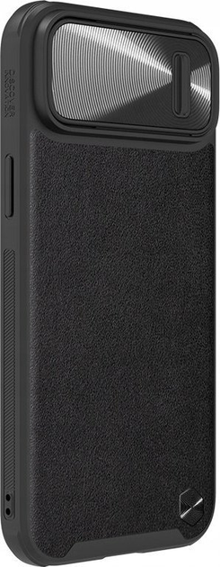 Etui Nillkin CamShield Leather S Case do Apple iPhone 14 Black (6902048249653) - obraz 3