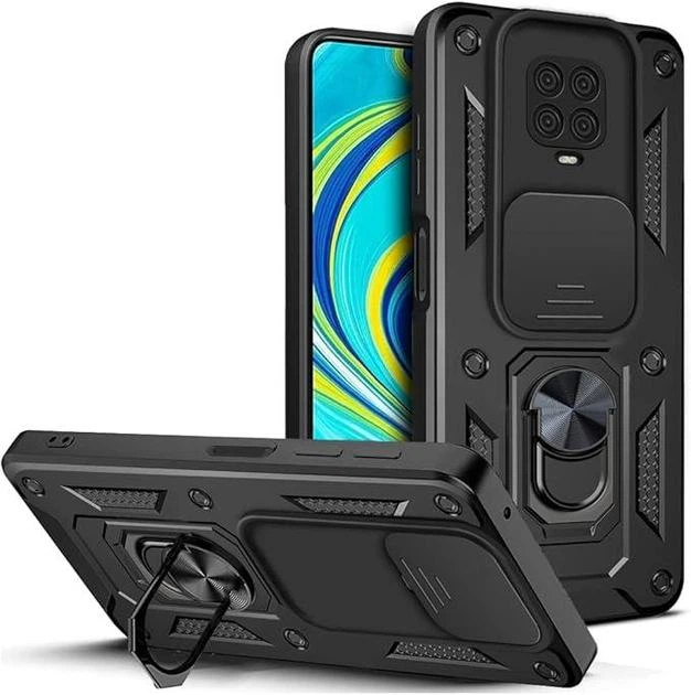 Протиударний броньований чохол із захистом камери для Xiaomi Redmi Note 9 PRO та Note 9s Armor Case Keysion black - Фото 1 Протиударний броньований чохол із захистом камери для Xiaomi Redmi Note 9 PRO та Note 9s Armor Case Keysion black - изображение 1