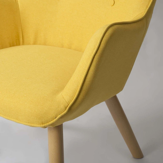 Fotel uszak Sofotel Norse 2043 z podnóżkiem Żółty (5902854518975) - obraz 7