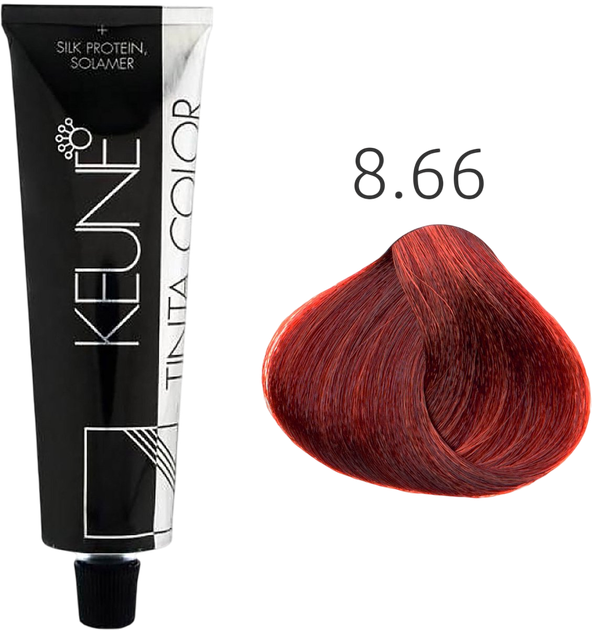 Фарба для волосся Keune Tinta Color 8.66 Light Intense Red Blonde 60 мл (8717185381764) - зображення 2