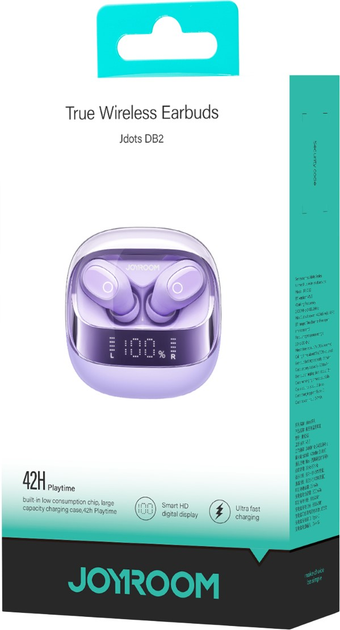 Słuchawki JOYROOM Jdots JR-DB2 Purple (6941237112057) - obraz 7