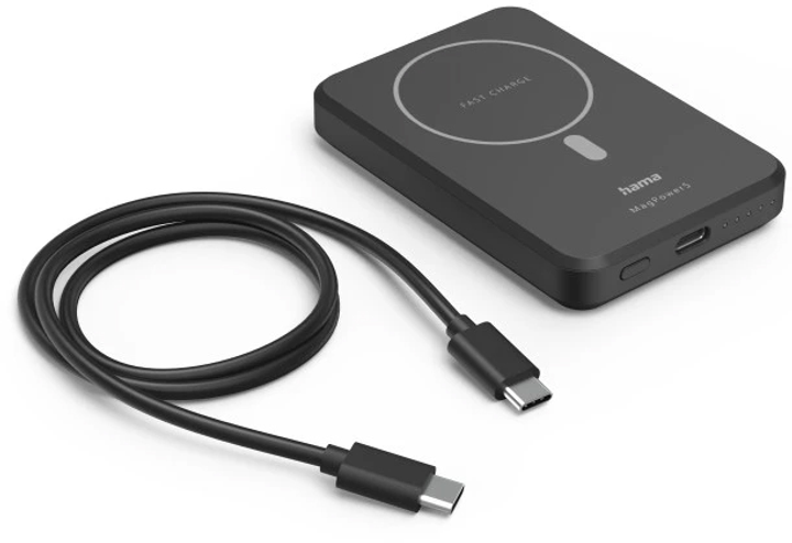УМБ Hama MagPower5 5000 mAh 10W Black (4047443498021) - зображення 12
