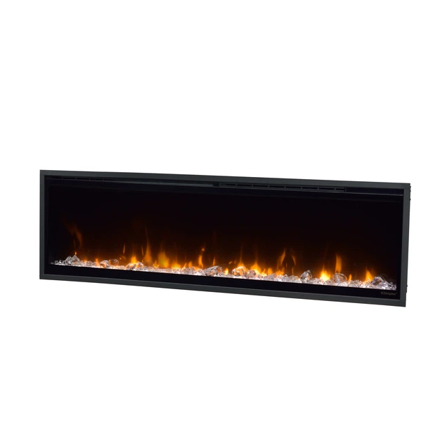 Электрокамин с обогревом Dimplex Ignite XL 60 (XLF60) линейный, с кристаллами, цветами, размер 1556x419x147+ Подарок! Комплект дров керамических - изображение 7