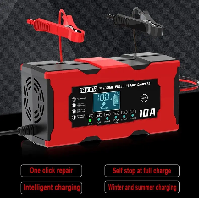 Зарядний пристрій для акумуляторів 12 V 10 A авто XJB1210-2R - изображение 7