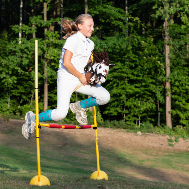 Кінь на палиці Hobby Horse Skippi З вуздечкою і віжками A5 Гнідий (5906361450643) - зображення 5