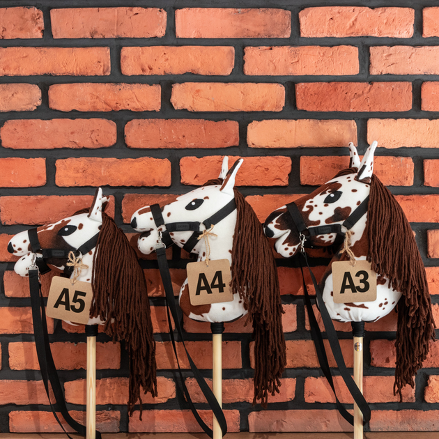 Кінь на палиці Hobby Horse Skippi З вуздечкою і віжками A5 Гнідий (5906361450643) - зображення 6