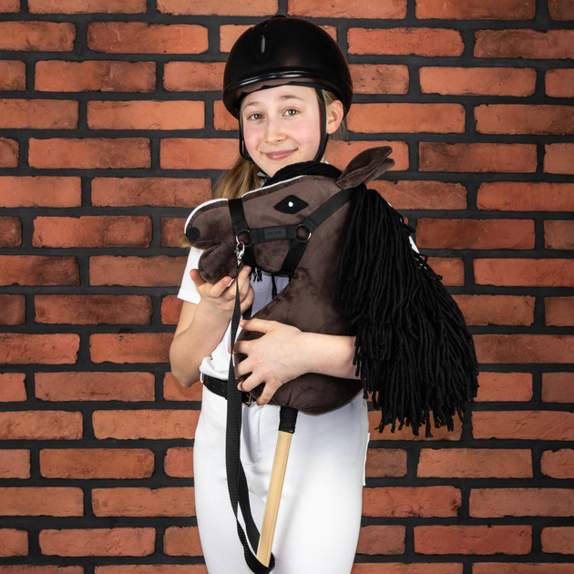 Кінь на палиці Hobby Horse Skippi З вуздечкою і віжками Гнідий (5906361450049) - зображення 9
