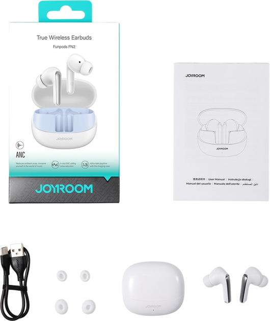 Słuchawki JOYROOM Funpods JR-FN2 White (6956116723224) - obraz 8