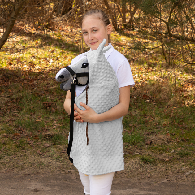 Akcesoria dla konia Hobby Horse Skippi Peleryna Szara (5906361450346) - obraz 3