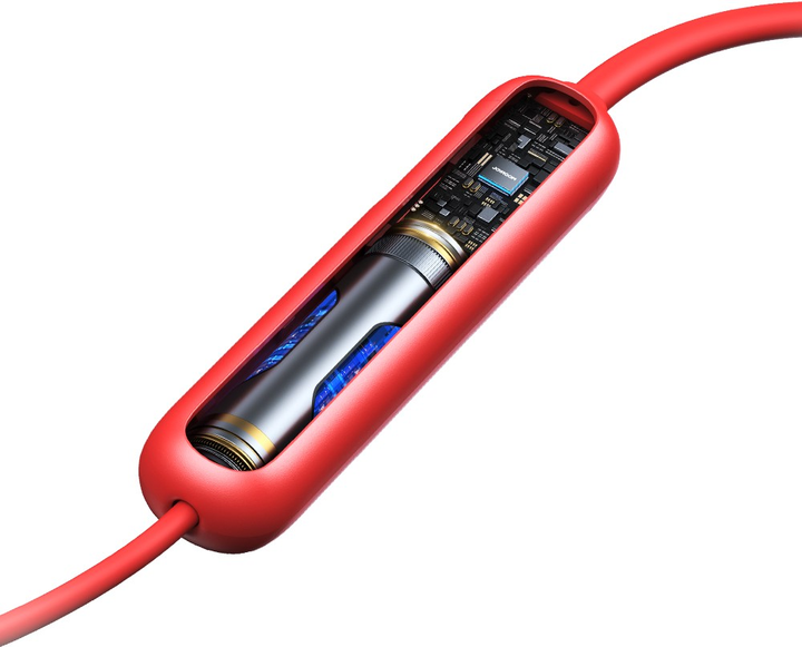 Słuchawki JOYROOM NeckBand JR-DS1 Red (6956116737214) - obraz 6