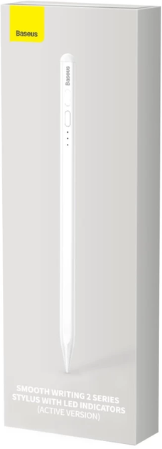 Aktywny rysik Baseus Smooth Writing 2 with LED Indicators Active White (SXBC060202) - obraz 10
