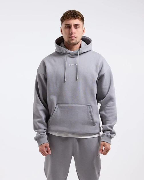 Худі BOXRAW Johnson M Сіре - Фото 1 Худі BOXRAW Johnson M Сіре - изображение 1