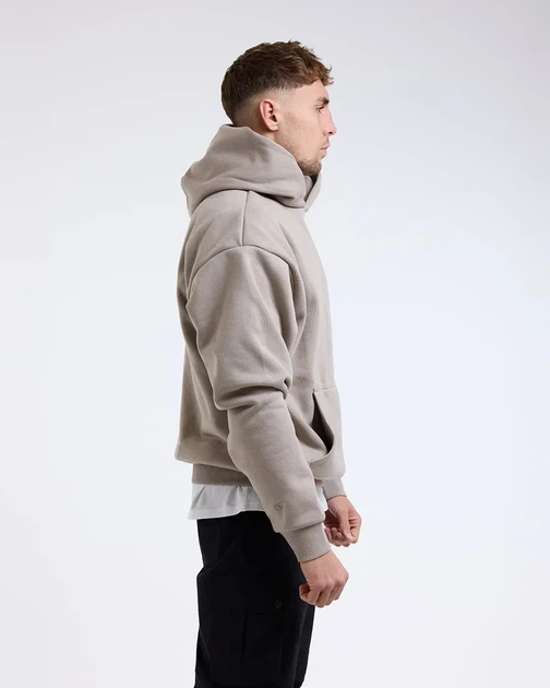 Худі BOXRAW Strike Oversized S Бежеве - Фото 4 Худі BOXRAW Strike Oversized S Бежеве - зображення 4