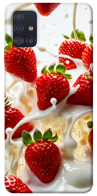 Чехол Strawberry and cream для Galaxy A51 (2020) - Фото 1 Чехол Strawberry and cream для Galaxy A51 (2020) - изображение 1