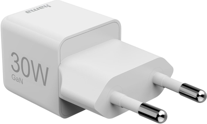 Ładowarka Hama SuperMini GaN PD/QC USB-C 30W White (4047443522474) - obraz 4