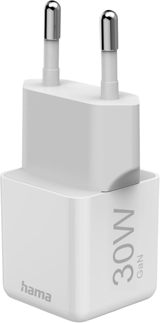Ładowarka Hama SuperMini GaN PD/QC USB-C 30W White (4047443522474) - obraz 5