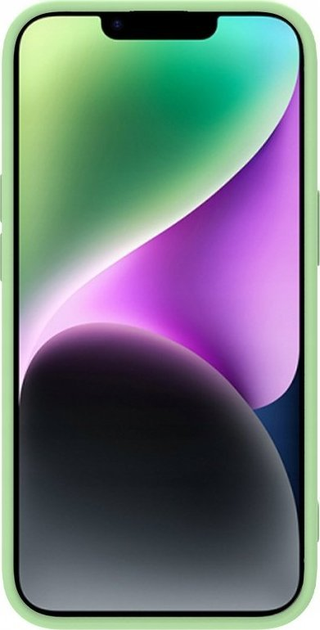 Etui Nillkin CamShield Silky Silicone Case do Apple iPhone 14 Plus Green (6902048249318) - obraz 5