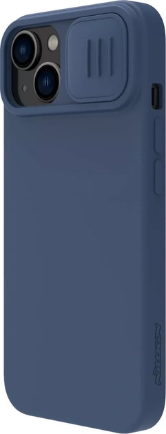 Etui Nillkin CamShield Silky Silicone Case do Apple iPhone 14 Blue (6902048249226) - obraz 4