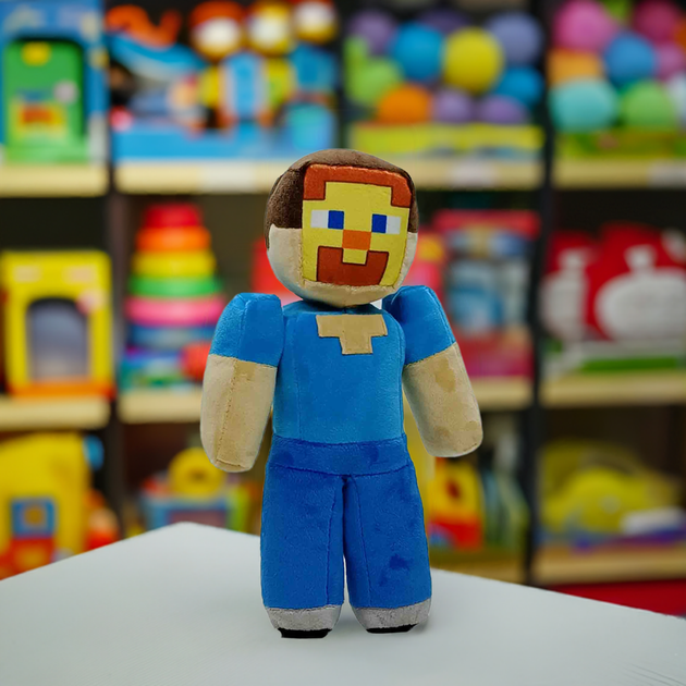 М'яка іграшка Стів Minecraft (26 см) - плюшева лялька Стів із Майнкраф 00663-7 - зображення 2