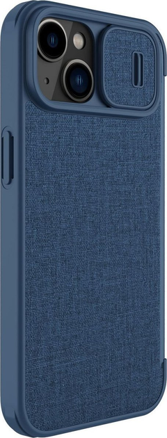 Etui z klapką Nillkin Qin Cloth Pro Case do Apple iPhone 14 Plus Blue (6902048249172) - obraz 4