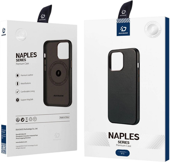 Панель Dux Ducis Naples для Apple iPhone 14 Plus Black (6934913034651) - зображення 6