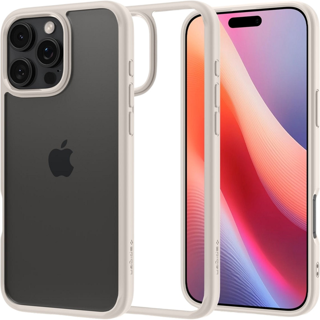 Панель Spigen Ultra Hybrid для Apple iPhone 16 Pro Natural Titanium (8809971230391) - зображення 6