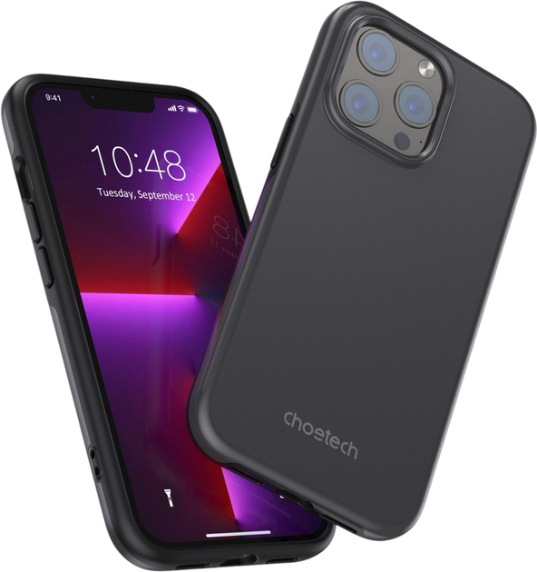 Etui CHOETECH MFM Anti-drop Case do Apple iPhone 13 Pro Black (6932112101327) - obraz 4