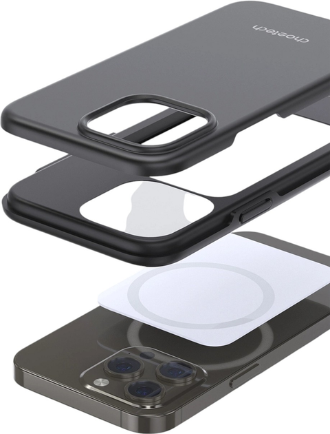 Etui CHOETECH MFM Anti-drop Case do Apple iPhone 13 Pro Black (6932112101327) - obraz 5