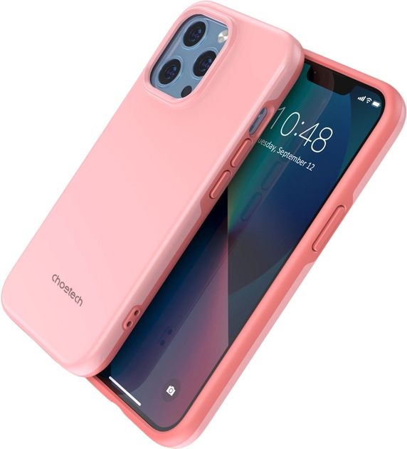Панель CHOETECH MFM Anti-drop Case для Apple iPhone 13 Pro Pink (6932112101358) - зображення 3