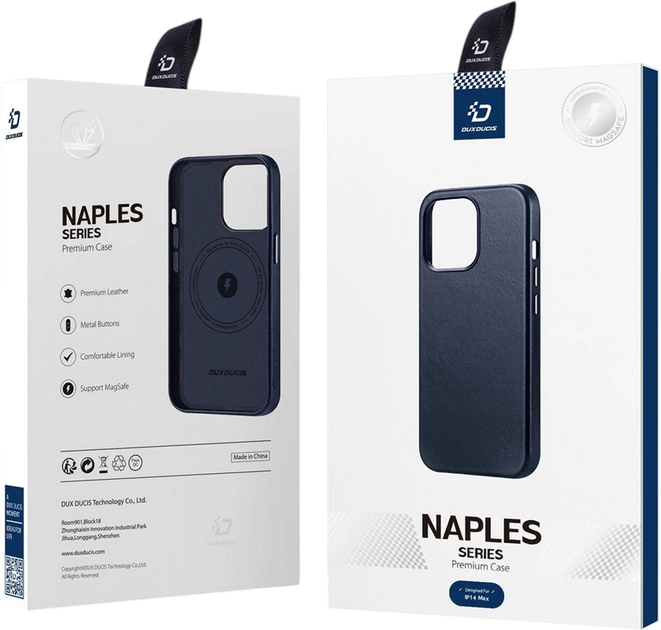 Панель Dux Ducis Naples для Apple iPhone 14 Plus Dark Blue (6934913034668) - зображення 6