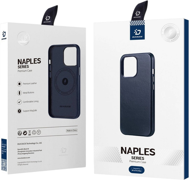 Панель Dux Ducis Naples для Apple iPhone 14 Pro Max Dark Blue (6934913034729) - зображення 5