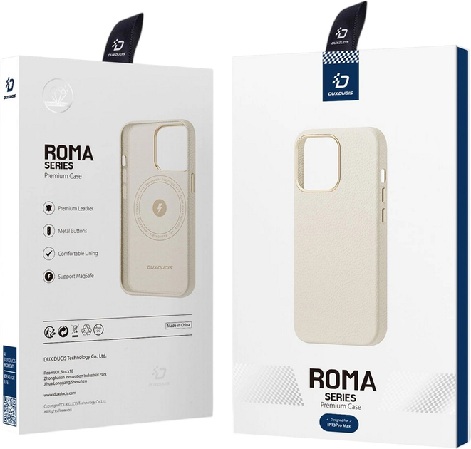 Etui Dux Ducis Roma do Apple iPhone 13 Pro Max White (6934913038376) - obraz 6