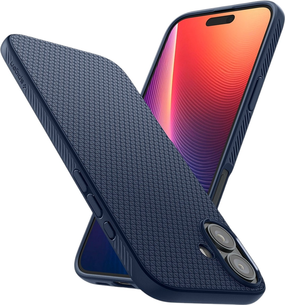 Etui Spigen Liquid Air do Apple iPhone 16 Pro Max Navy Blue (8809971229258) - obraz 8