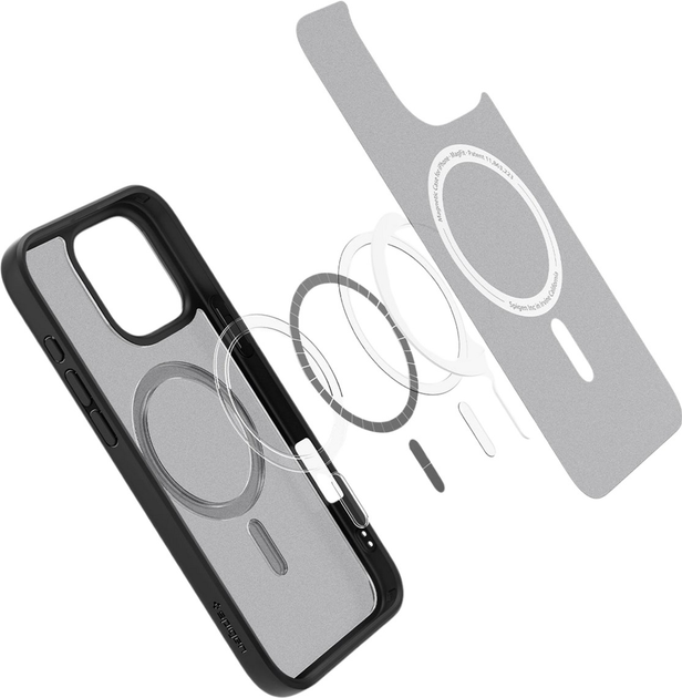 Панель Spigen Ultra Hybrid MagFit для Apple iPhone 16 Pro Frost Black (8809971230469) - зображення 4