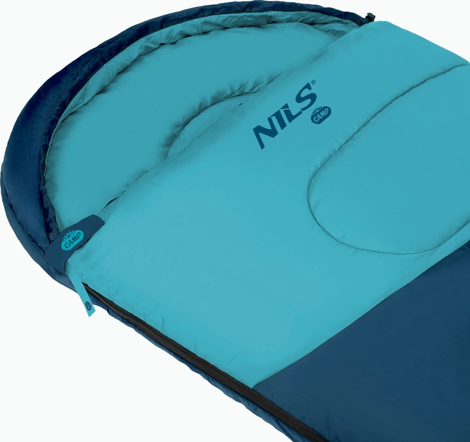 Спальний мішок Nils Camp NC2008 Розмір L Blue-Light Blue (5907695544763) - зображення 9